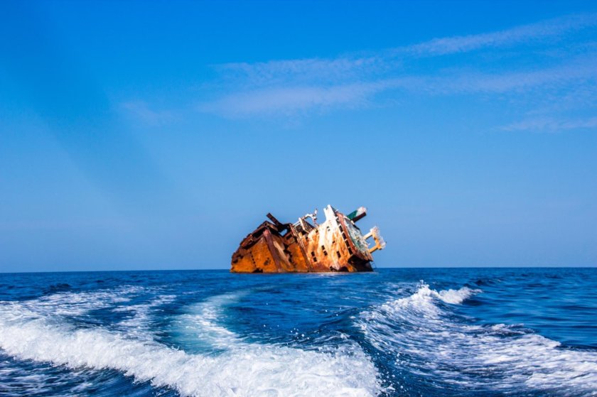 Затонувший корабль Ибрагим Тарханкут