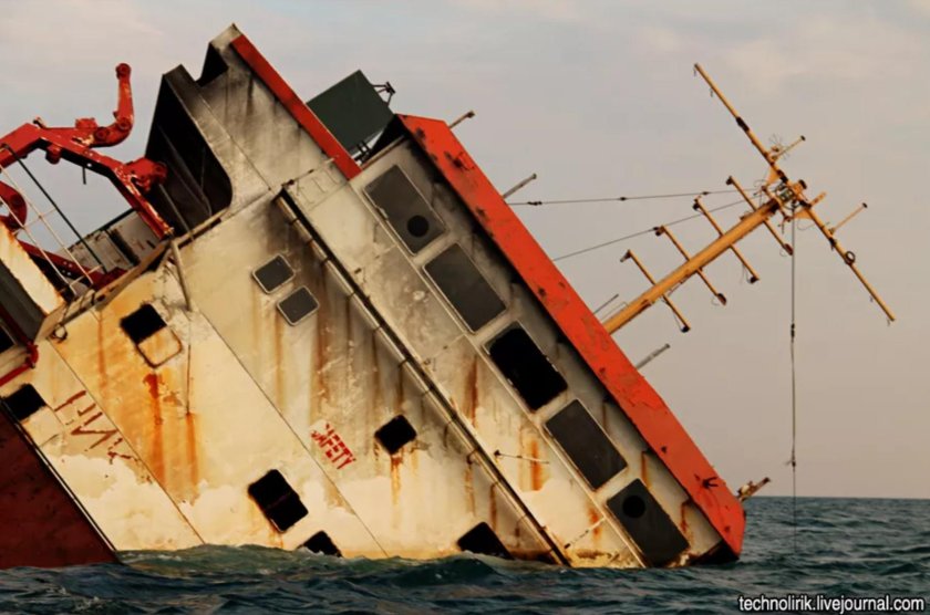 Мыс Тарханкут затонувший корабль