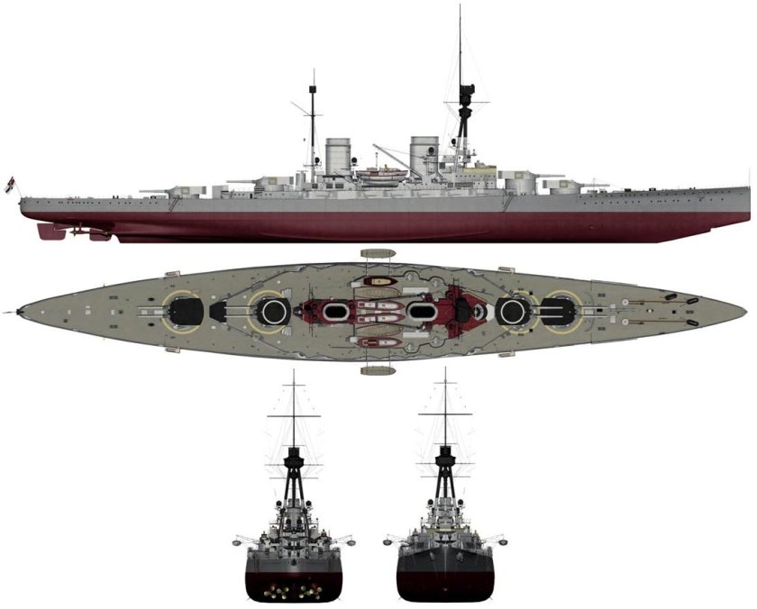 Крейсер и линкор 4700 600 2500