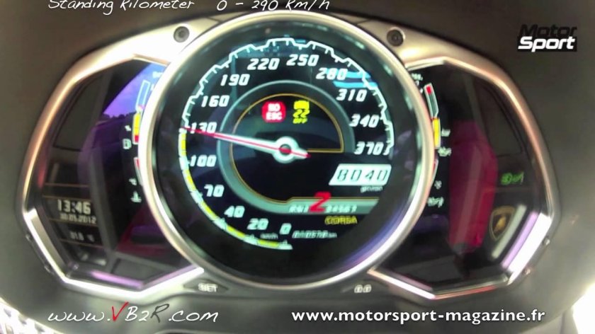 Lamborghini Veneno спидометр