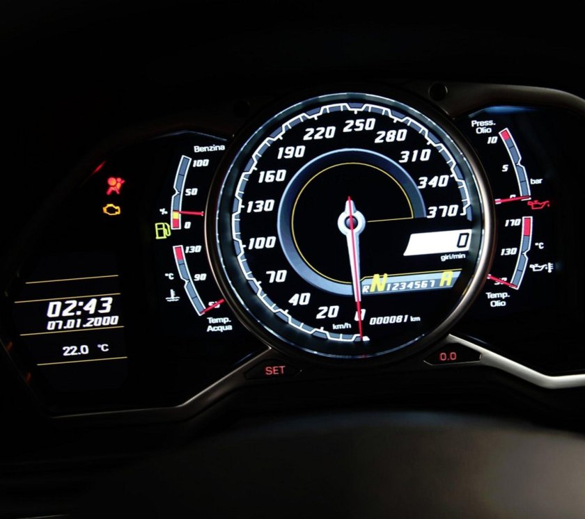 Спидометр Ламборджини авентадор