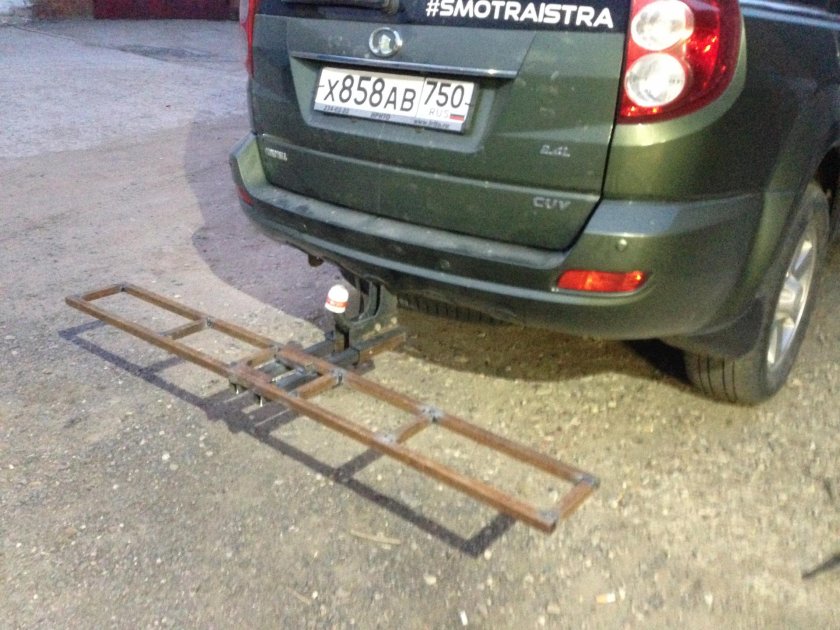 Мотохвост на фаркоп чертеж