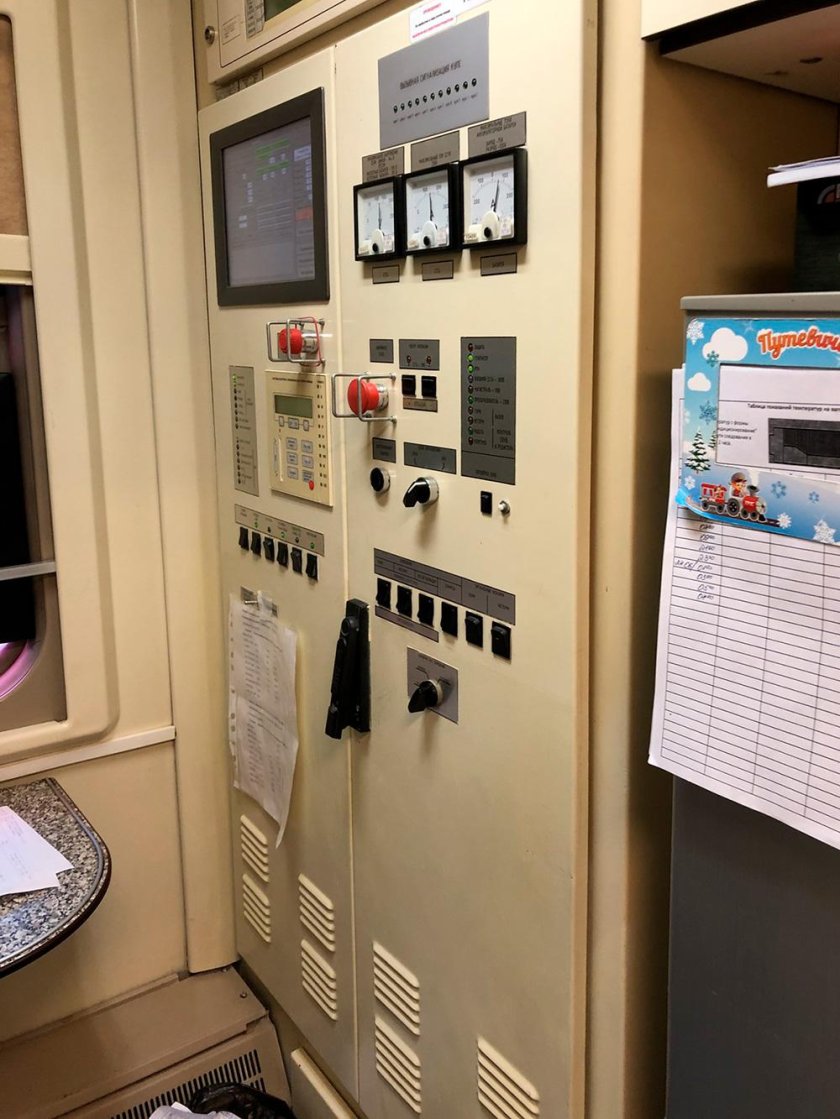 Щит управления пассажирского вагона ТВЗ