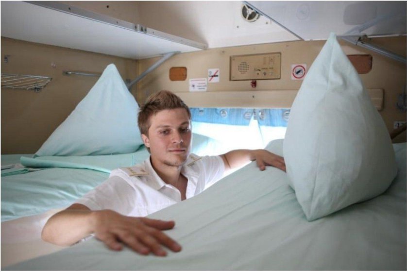 Постельное белье в поезде