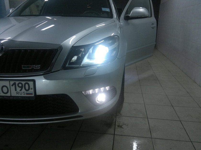 Led ПТФ Октавия а5