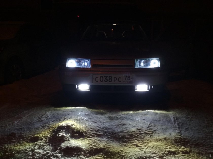 Лед лампы в ПТФ ВАЗ 2110