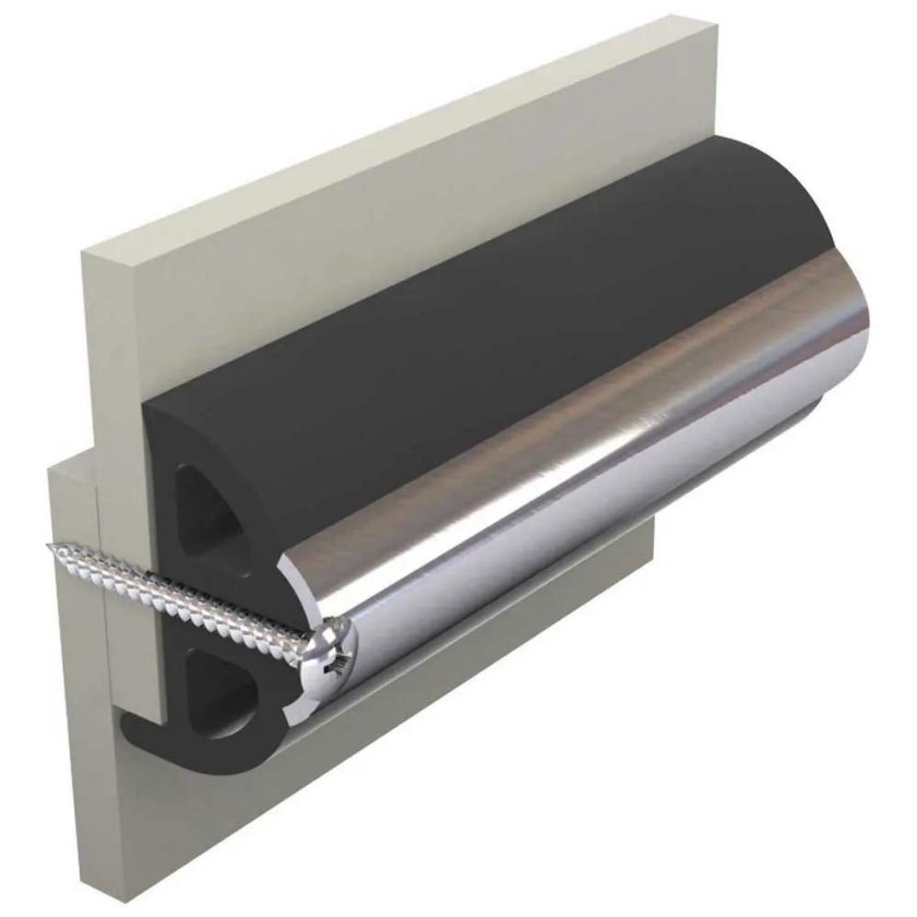 Резиновый отбойник, привальный брус