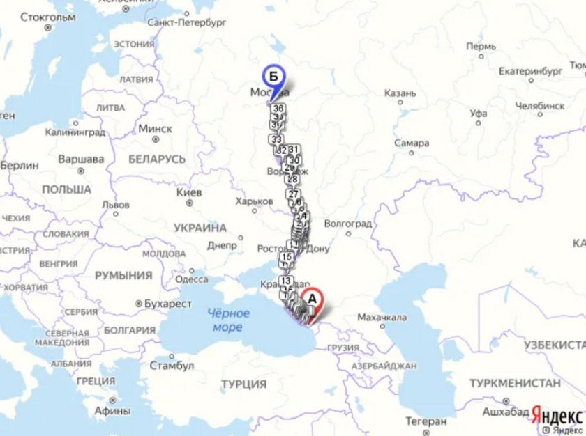 Поезд Адлер Минск маршрут на карте