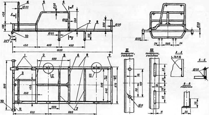 Ширина гусеницы снегохода Рыбак 2м
