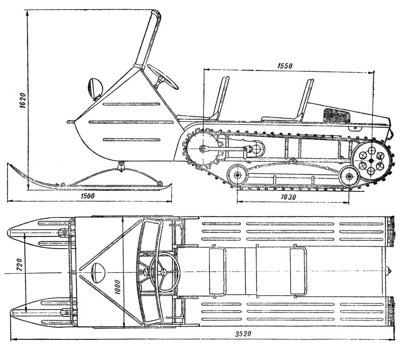 Схема гусянки Бурана