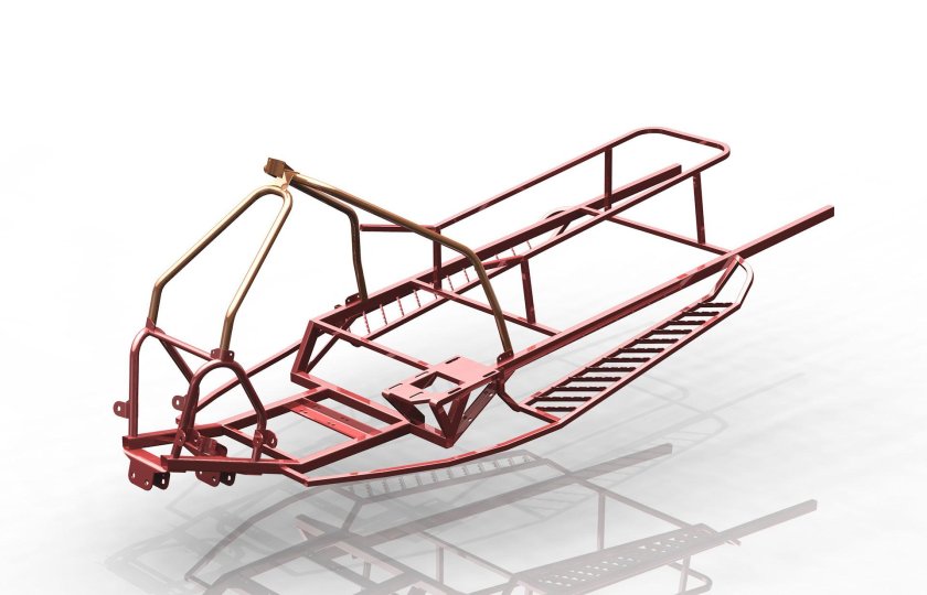 Рама снегохода Ямаха