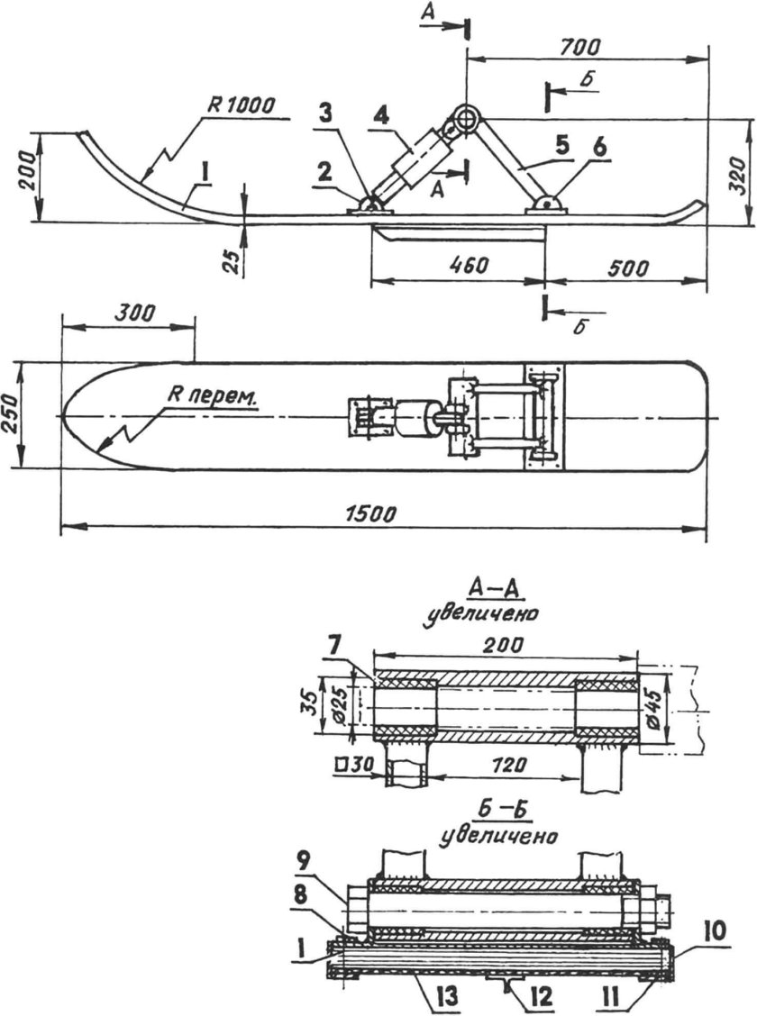 Сани ПГА-2500 для снегохода