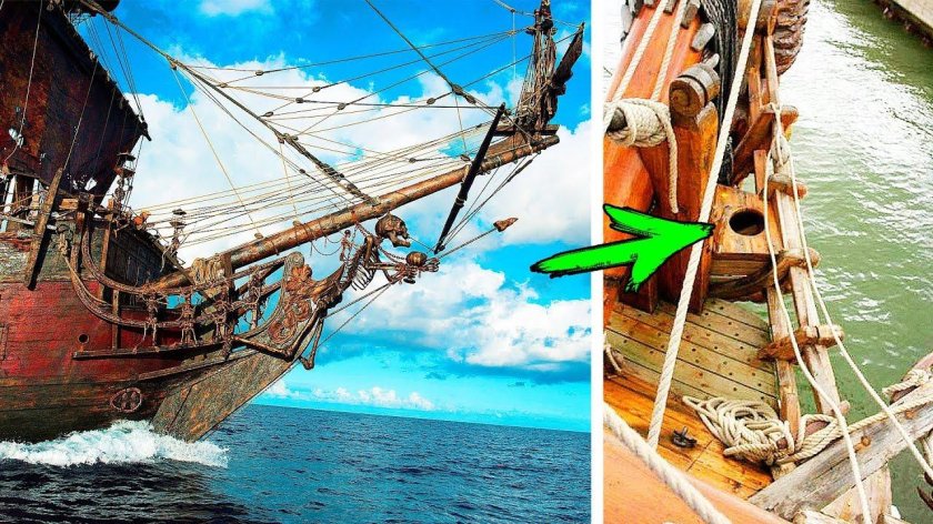 Гальюн на парусном корабле 17 века