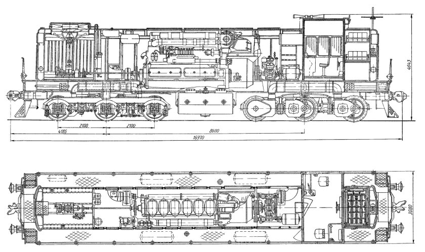 Дизель тепловоза тэм7