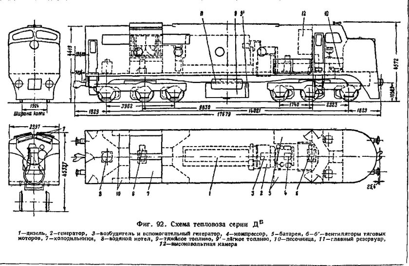 Чертежи деталей электровоза