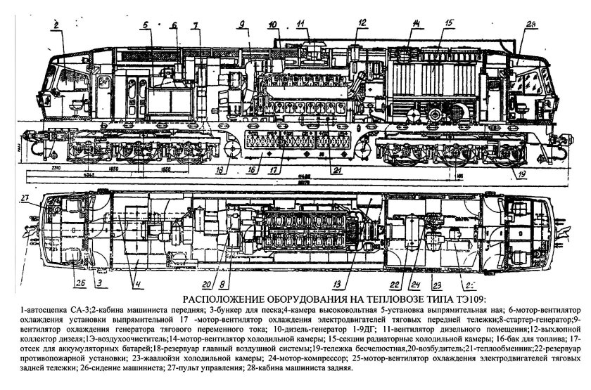 М62 тепловоз чертеж
