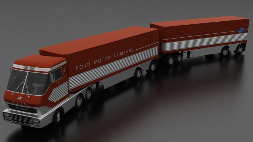 Fords 1964 Turbine Truck big Red