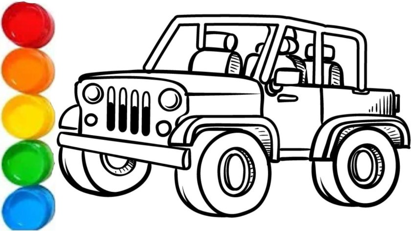 Раскраска "Джипы"