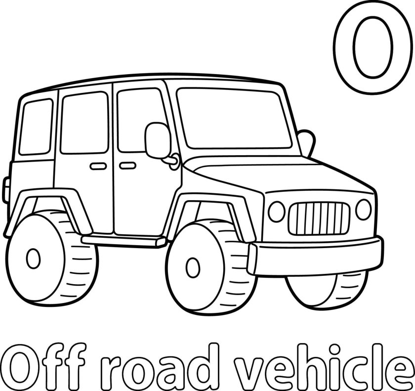 Раскраска "Джипы"