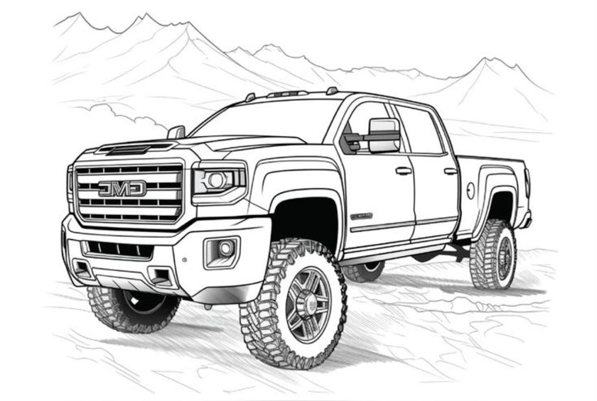 Раскраска. Внедорожники