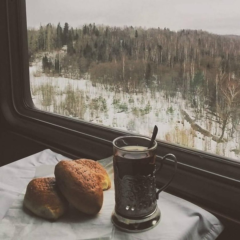 Вид из окна поезда