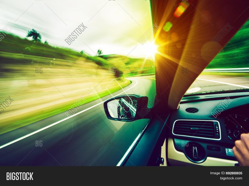 Лето автомобиль дорога