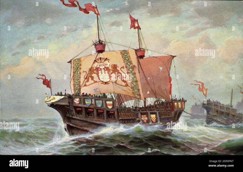 19 Век Любек гавань торговый порт