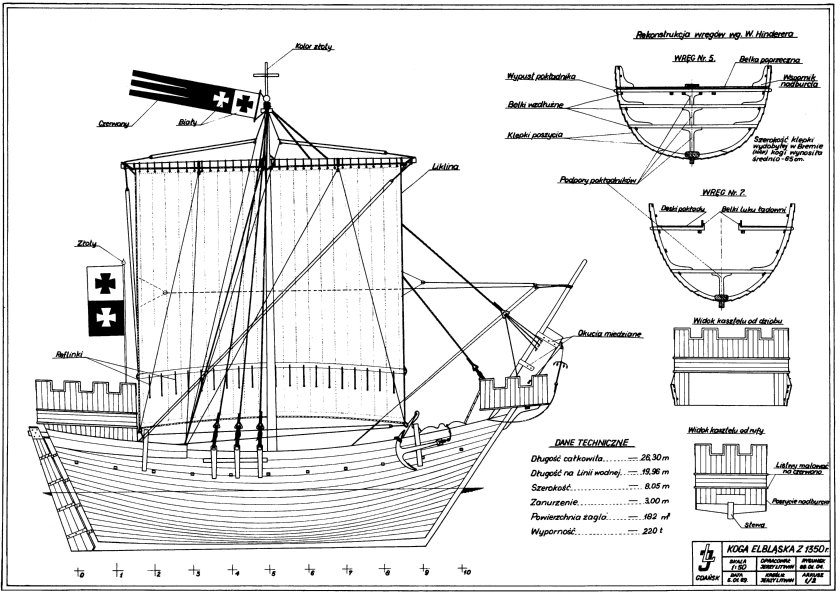 Ганзейский Когг модель корабля чертежи