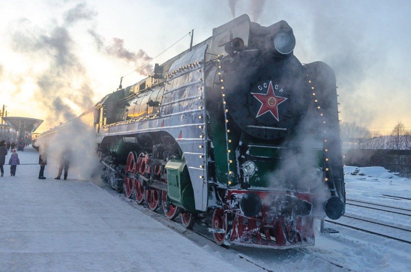 Паровоз Деда Мороза Великий Устюг