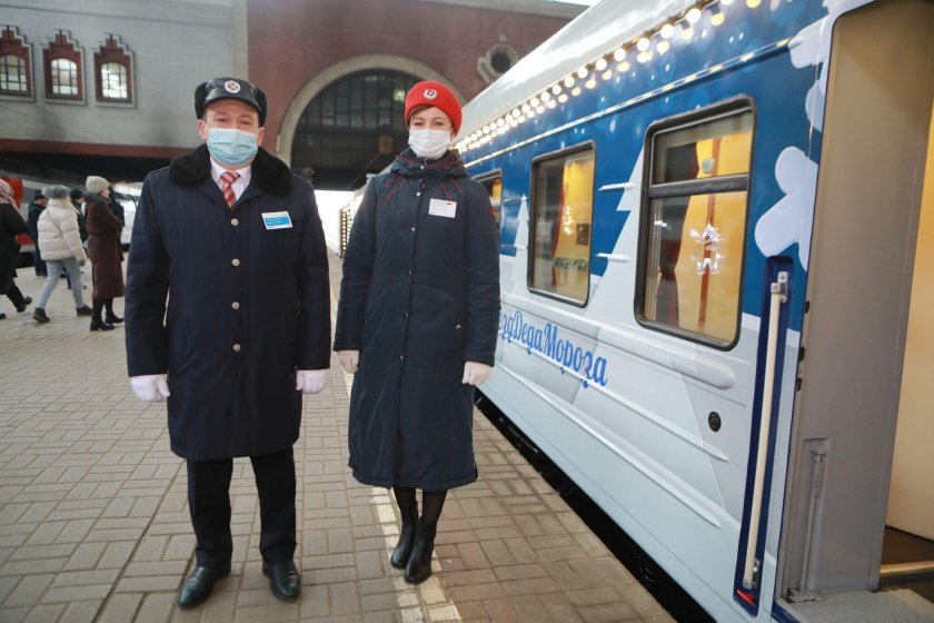 RZD поезд Деда Мороза