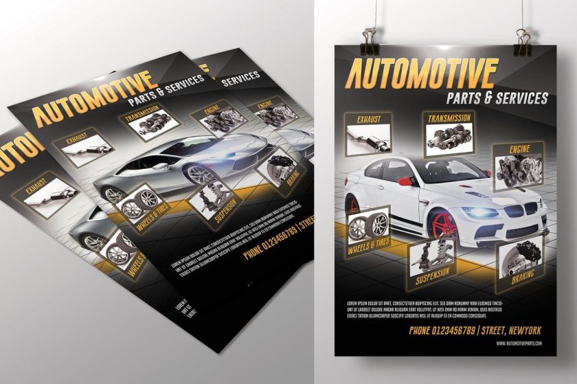 Рекламная листовка автосервиса