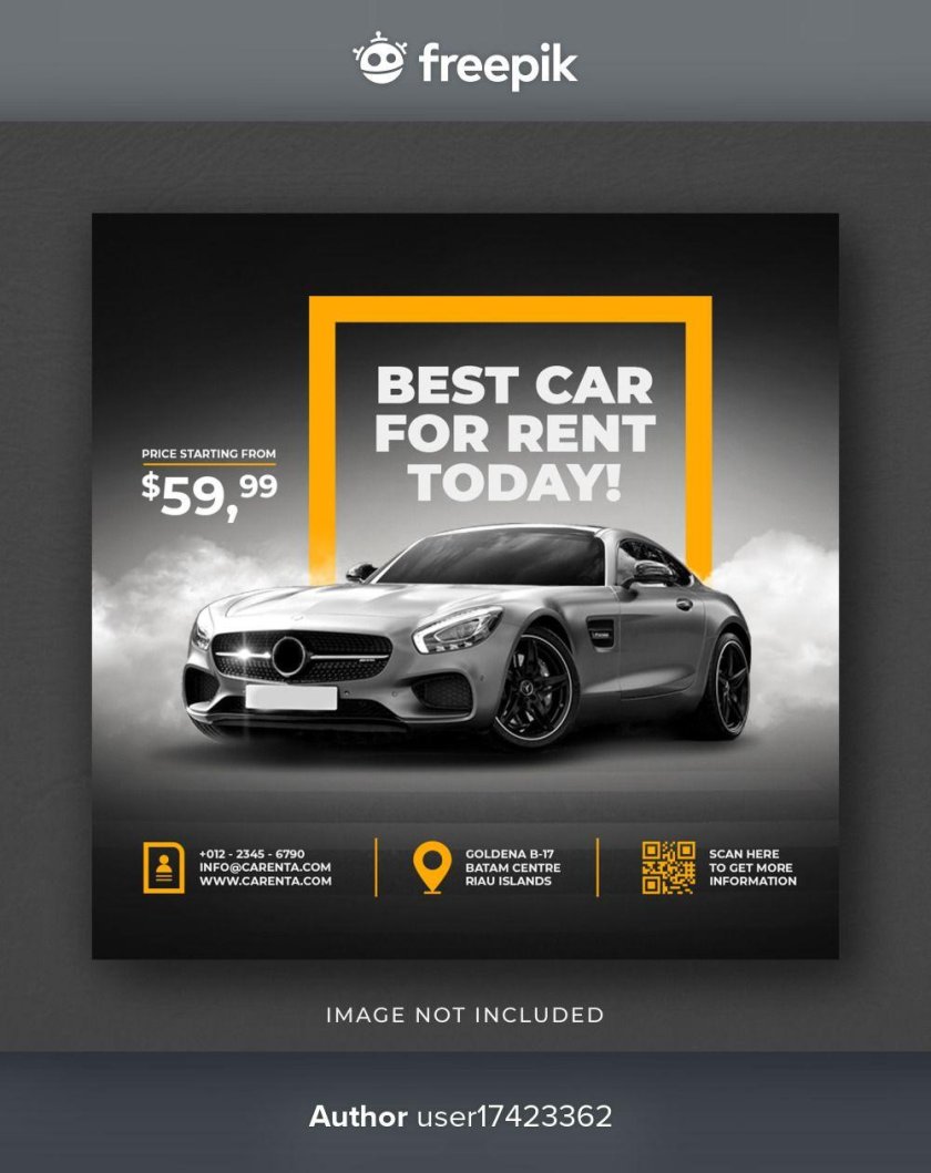 Дизайн баннера для машины