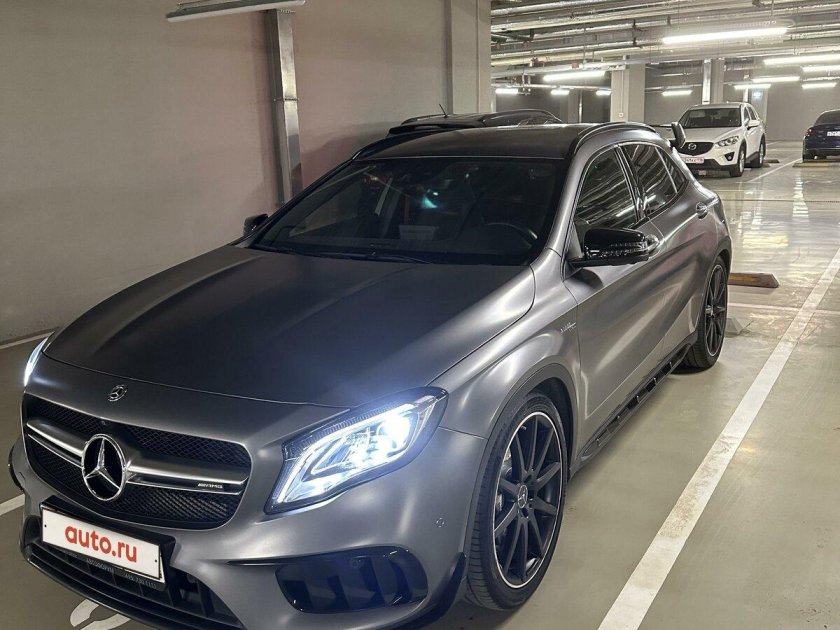 Мерседес GLA 2021 серый матовый