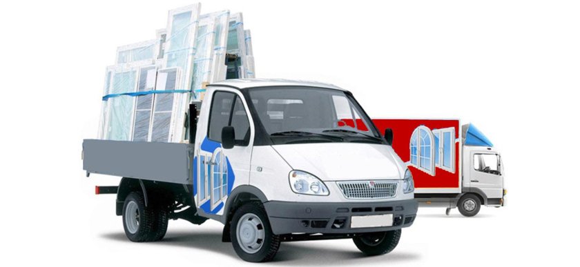 Автомобиль для перевозки окон