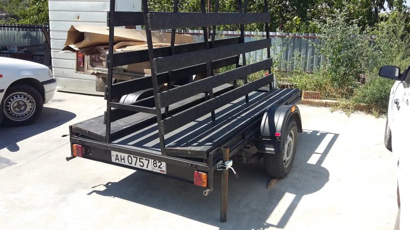 Пирамида на прицеп для перевозки окон