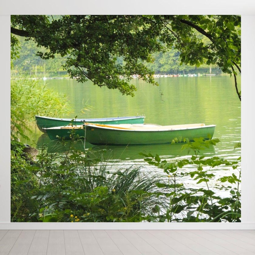 Лодка на пруду