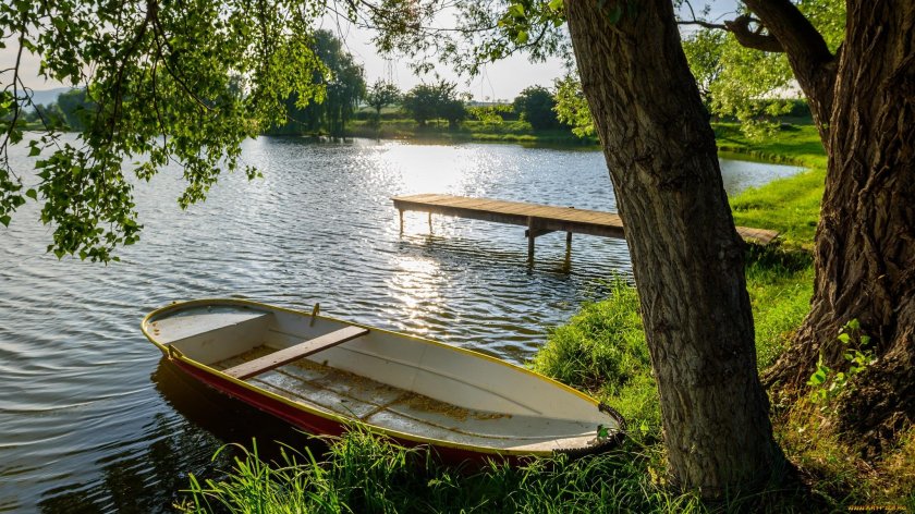 Лодка на озере