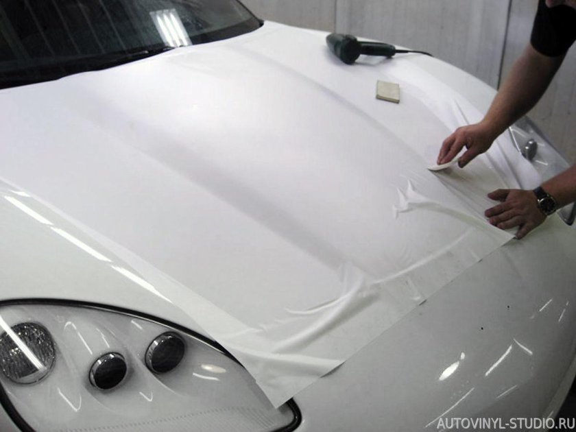 Белая матовая пленка для авто