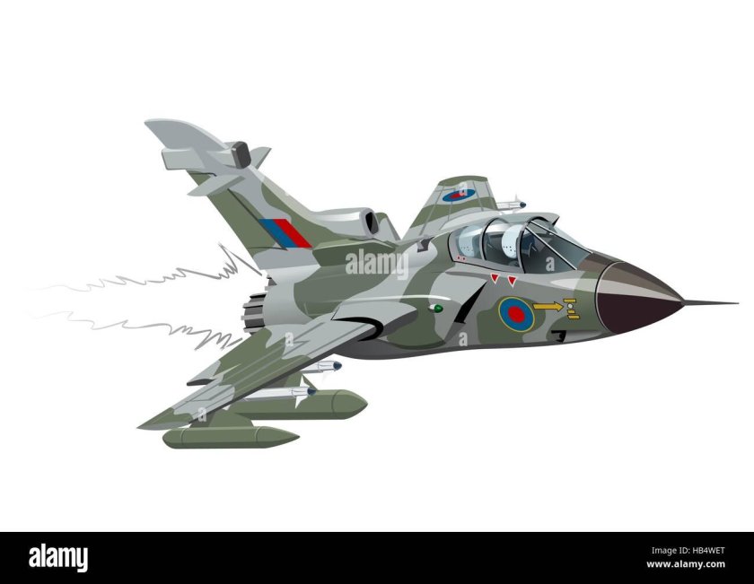 Мультяшный самолет истребитель