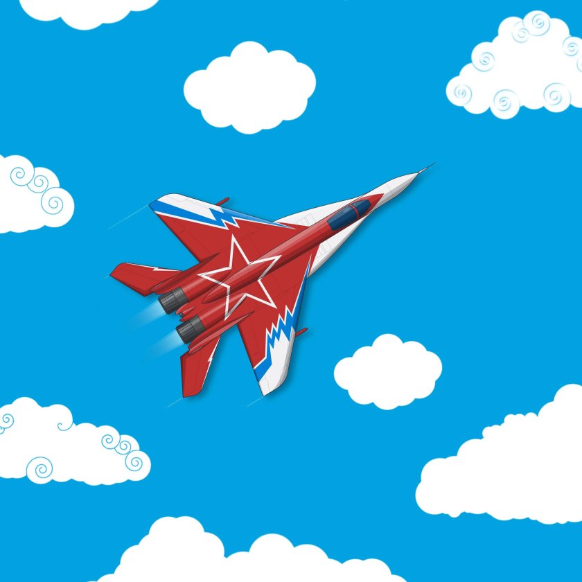 Самолет миг 29 вектор