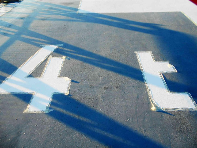 Разметка вертолетной площадки