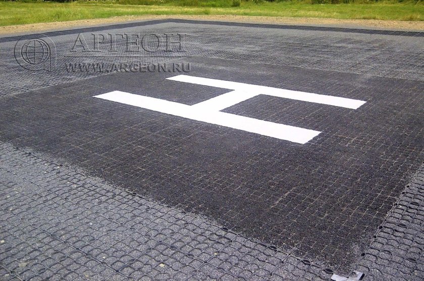 Покрытие вертолетной площадки