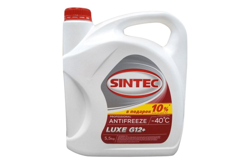 990464 Sintec антифриз Sintec Lux g12 3л (красно-оранжевый)