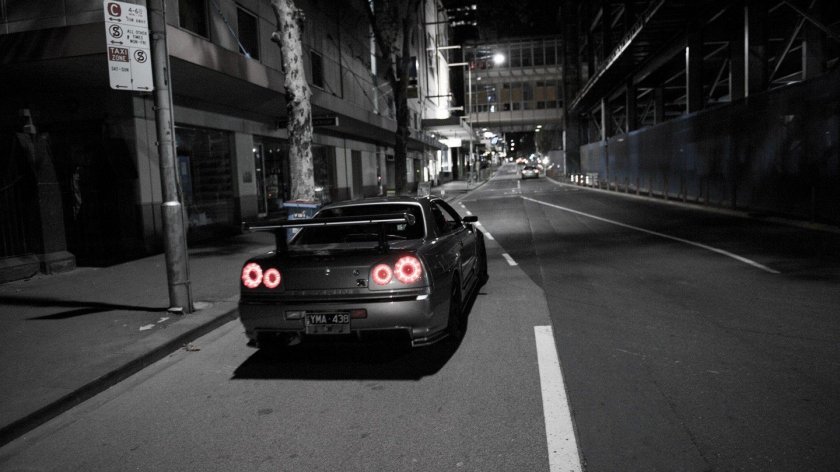 Nissan Skyline GTR r34 черный