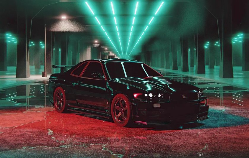 Nissan Skyline GTR r34 4k