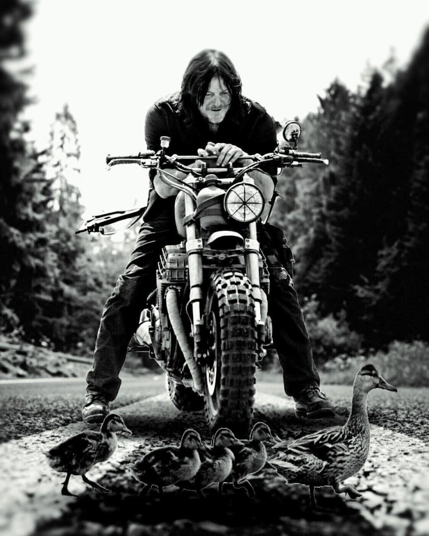 Мотоцикл Дэрила из ходячих мертвецов