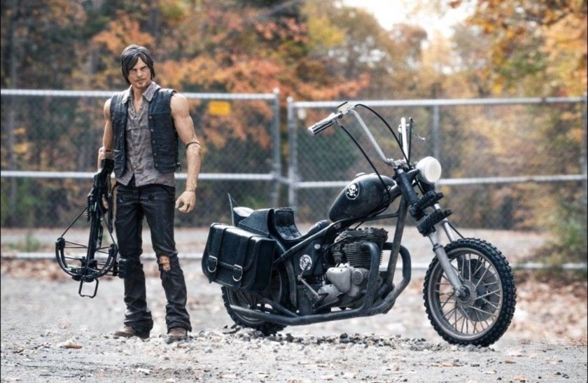 Дэрил Диксон на мотоцикле