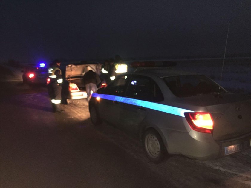 ДПС зима ночь