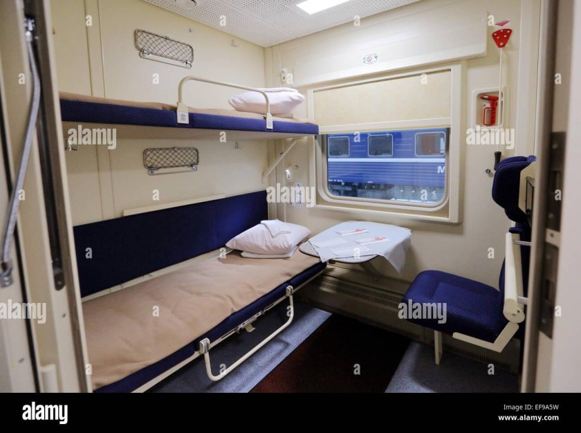 Бетанкур поезд двухэтажный купе