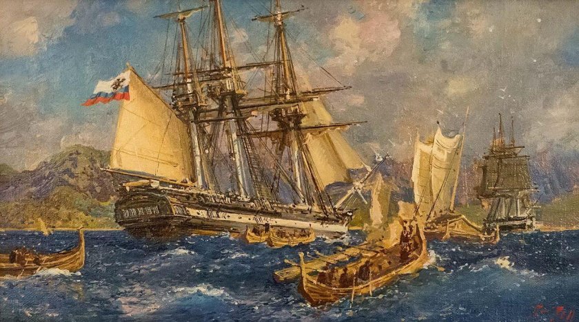 Шлюп Надежда Крузенштерна